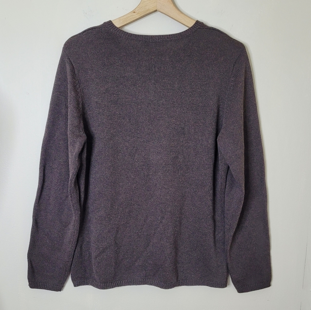 Casual Corner Vintage 90s Brown Cardigan Sweater Size Large - Picture 6 of 9